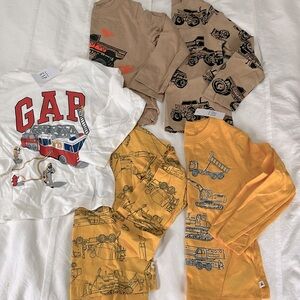 GAP kids toddler boy long sleeve bundle 4t trucks NWT